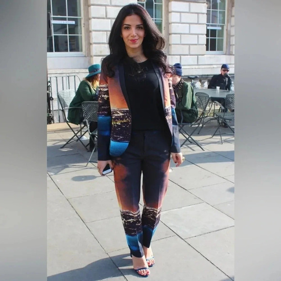 Clover Canyon Set, City Lights Sequin Pants and Jacket. - Picture 3 of 15